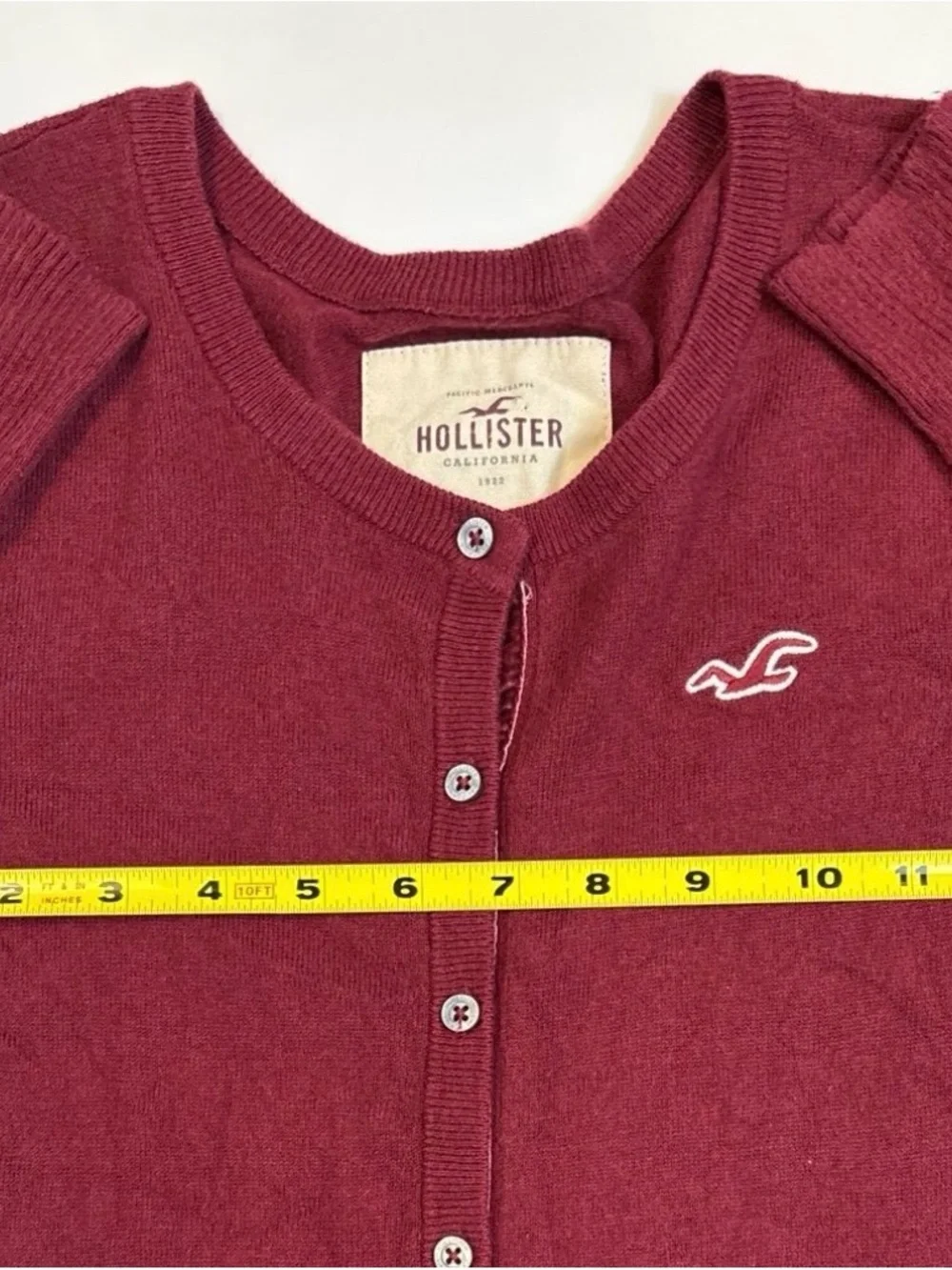 Hollister Women's Small Button-Front Cardigan Sweater Top (older style) - Picture 8 of 10